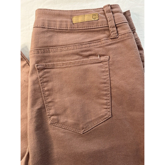 True Craft Jeans Mid Rise Skinny Women's Size 11 Rose Color Distressed - Picture 2 of 12